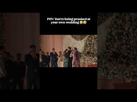POV - you are being pranked at your own wedding😂🤣🏰 #wedding #prank #surprise #marriage #groom #bride