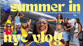 SUMMER IN NYC | weekly vlog: govball weekend, my first world cup game and the knicks take the chip!