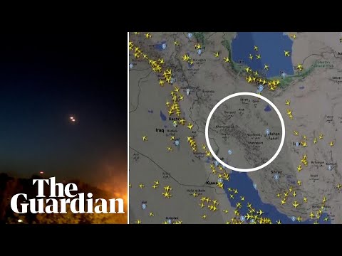 Explosions in Iranian skies as Israel retaliates for drone attack