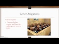 Civic Responsibilities and Obligations