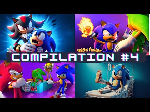 Sonic TikTok Trend Animation Compilation #4 #funnyshorts #sonic