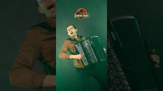 Jurassic Park theme on accordion! 🦖