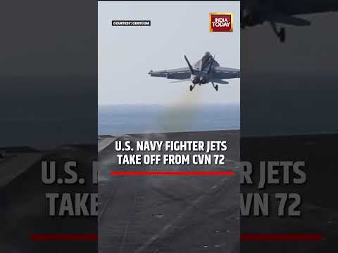 U.S. Navy Fighter Jets Take Off from USS Abraham Lincoln | Operation Epic Fury #usiranwar