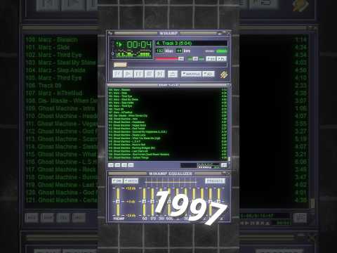 Winamp in 60 seconds 👩‍💻 #tech #software #technology #code #retro #retrotech