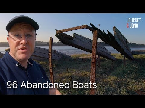 84. Huge Abandoned Boat Graveyard Gloucester & Sharpness Canal