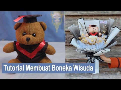 Cara mudah membuat boneka wisuda untuk Buket