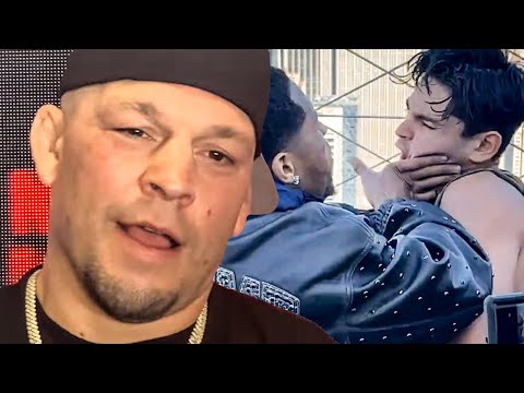 Nate diaz reacts to devin haney smacking friend ryan garcia & rejects stockton slap certification