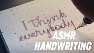 ASMR lettering / calligraphy / handwriting 