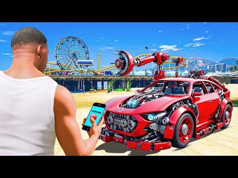 Shinchan and Franklin Press a Button and The Car Transforms in Gta 5