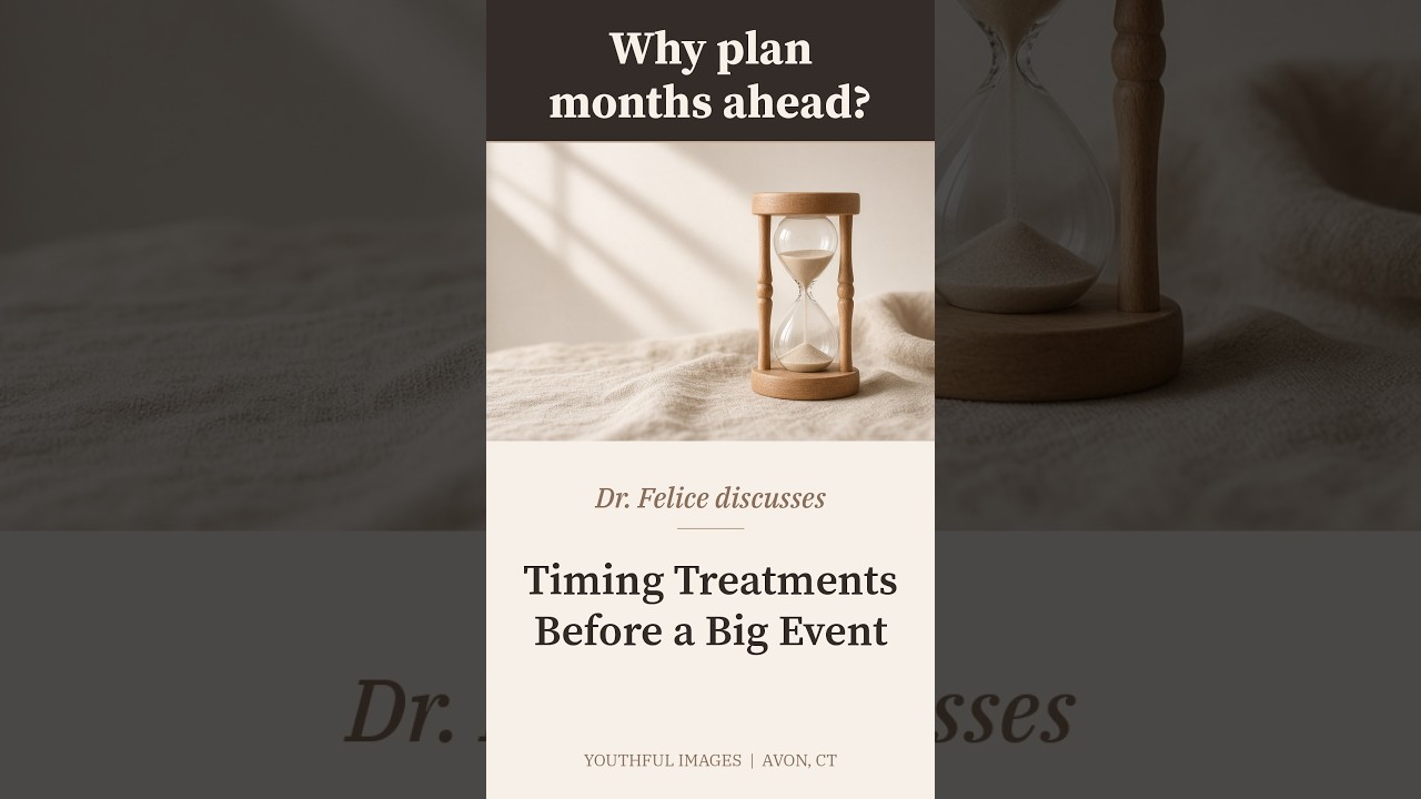 Hourglass symbolizing planning for future events.