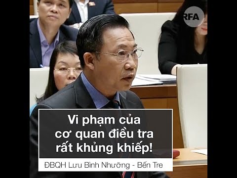ĐBQH Lưu Bình Nhưỡng bị yêu cầu xin lỗi sau khi nói về vi phạm của CA tại nghị trường