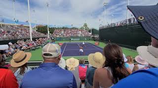 Shapovalov/Bopanna vs Auger Aliassime/Hurkacz Men's Doubles Points and Match Point- 2021 BNP Paribas