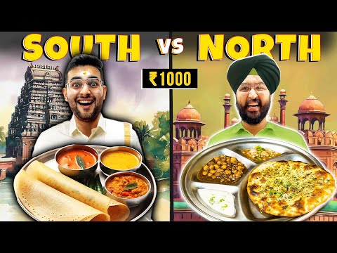 North Indian Vs South Indian Food Eating Challenge 🔥|| FoodieWe 24hrs Challenge