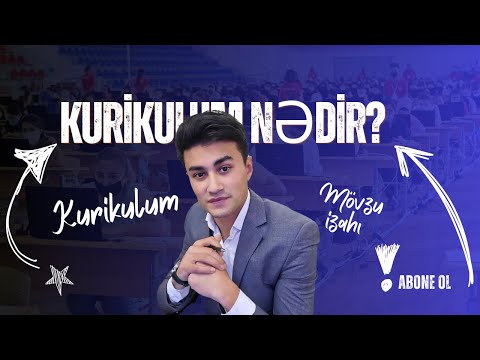 DƏRS 1 - Kurikulum nədir