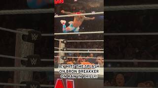 JEY HITS THE SPLASH ON BRON BREAKKER ON RAW IN PHILLY!
