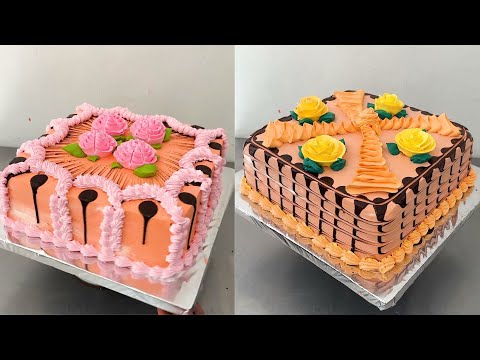 Como decorar un pastel cuadrado fácil y sencillo