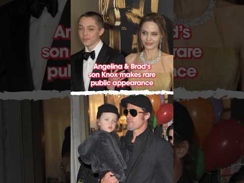 Angelina Jolie and Brad Pitt’s son Knox makes rare public appearance at Governor Awards