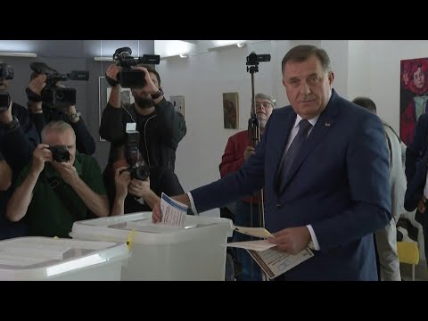 Bosnian Serb political leader Milorad Dodik casts vote in general elections | AFP