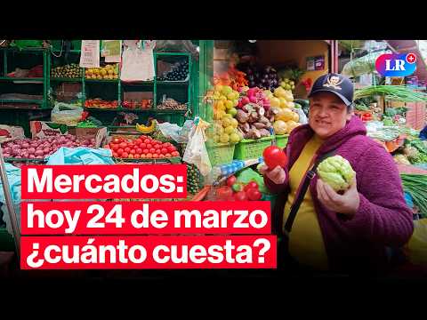🔴¿CUÁNTO CUESTA? Precios en MERCADOS: pollo, papa y otros HOY 24 de marzo Perú | #EnVivoLR