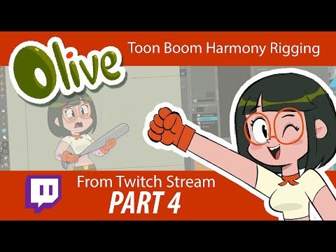Olive Toon Boom Harmony Rigging - Twitch stream - Part 4