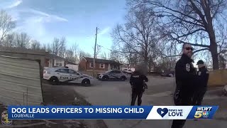 Kentucky dog leads police to missing 3-year-old child