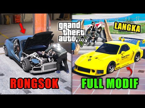 Aku Menemukan & Modif MOBIL LANGKA Yang TERBENGKALAI Di BENGKEL TUA - GTA 5 MOD