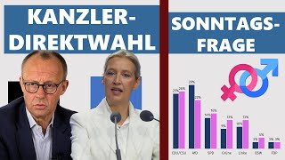 Aktuelle Umfragen: Kanzlerdirektwahl, Sonntagsfrage, Medien, Bundesregierung | INSA