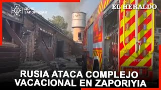 Al menos dos muertos en un ataque ruso contra un complejo vacacional en Zaporiyia