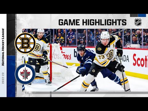 Bruins @ Jets 3/16 | NHL Highlights 2023