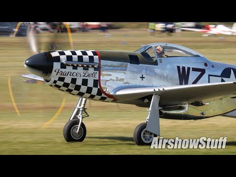 P-51 Mustang Grass Runway Aerobatics! - Antidotum Airshow Leszno 2025