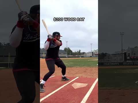 $50 Wood Bat vs. $300 Wood Bat #baseball