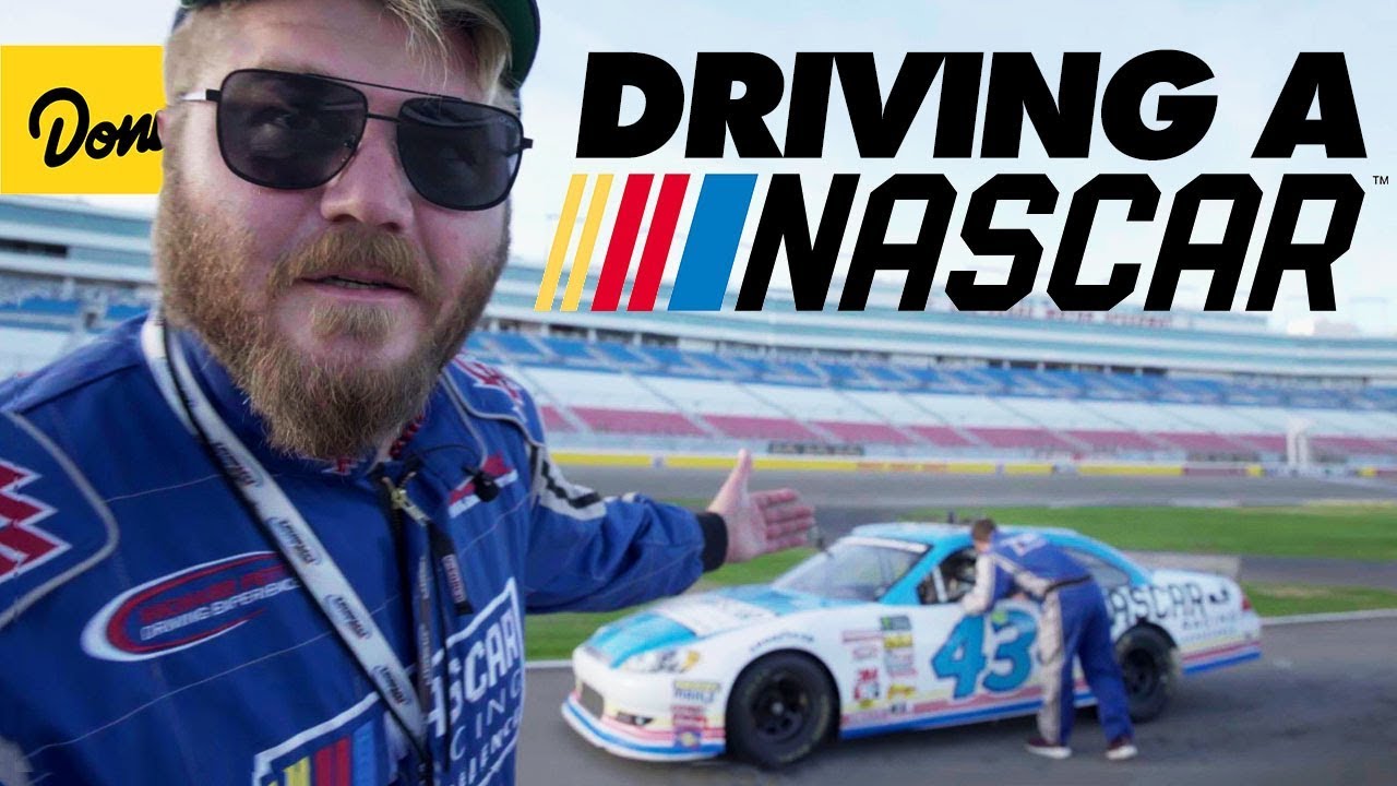 We raced each other in a NASCAR Stock Car Donut Media