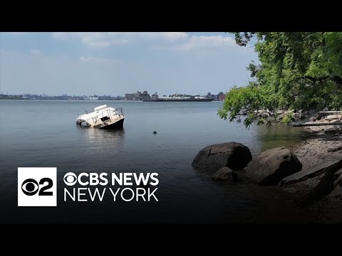 YouTube video thumbnail: Abandoned Boats Among Debris Clogging New York City Waters