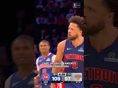 Knicks karşısında sahnede Cade Cunningham vardı 👏 #NBA
