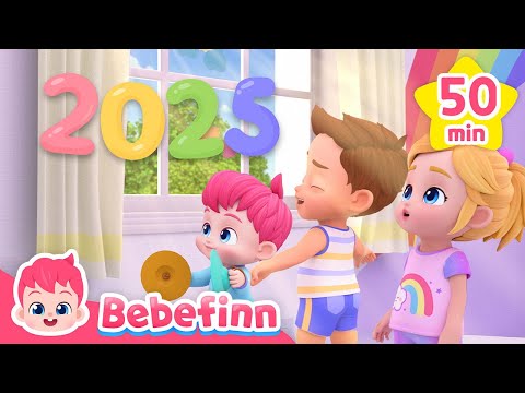 Good Morning, It's 2025! ☀️ㅣHealthy Habit Songs for KidsㅣBebefinn Nursery Rhymes