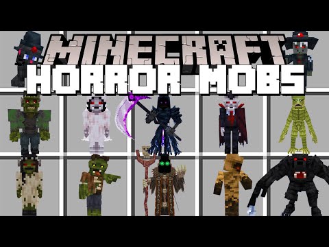 Minecraft HORROR MOBS / SCARY BOSSES MOD! (Minecraft Mods)