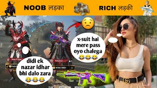 Random RICH & MYTHIC Girl Showed Me  X-Suit But Give Shocking Reaction😱 After seeing My INVENTORY😂