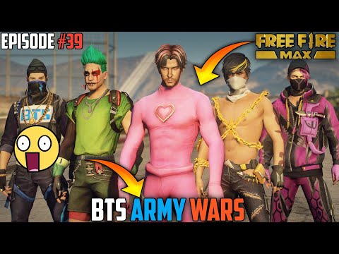 GTA X FREEFIRE:- BTS ARMY WARS 💜 FT. BLOODMOON'S NIGHTMARE
