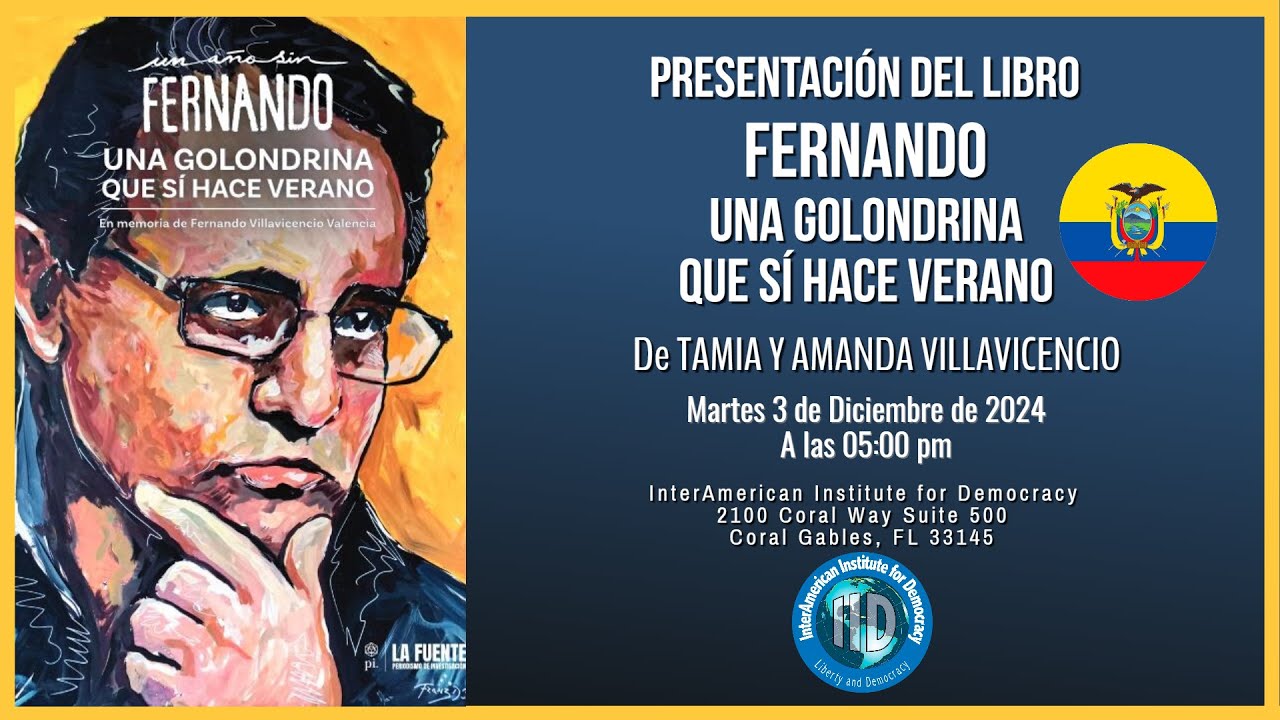 Presentación del libro "Fernando una golondrina que sí hace verano" de Tamia y Amanda Villavicencio