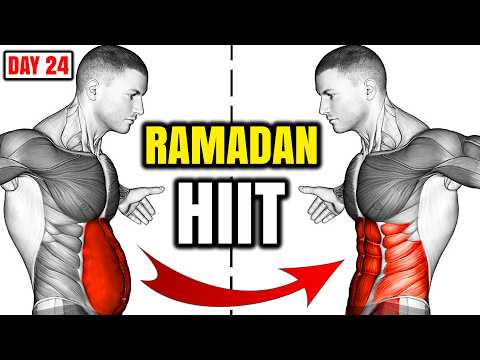 How To Lose Belly Fat & Get Abs Fast in Ramadan?🔥💪| Ramadan Day 24 HIIT Cardio Workout