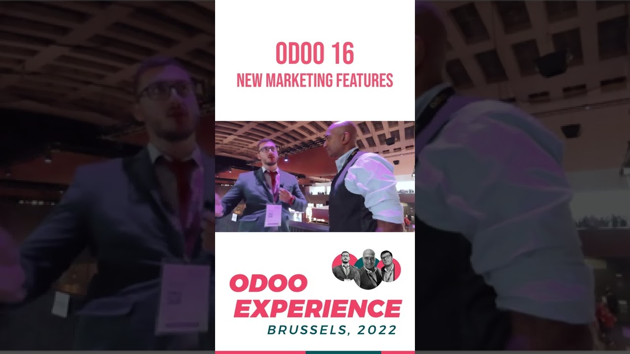New Marketing Features in Odoo 16 | Odoo Experience 2022 Shorts | 02.12.2022

Drop a LIKE and SUBSCRIBE for daily videos! Hit the BELL to not miss any of our content! Take a look at our Odoo Experience ...