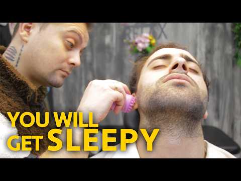 ASMR | Turkish Barber ASMR Head Massage On Long Hair Male Customer