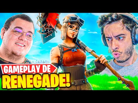 FINALMENTE JOGAMOS DE RENEGADE RAIDER COM PATRIOTA FORTNITE