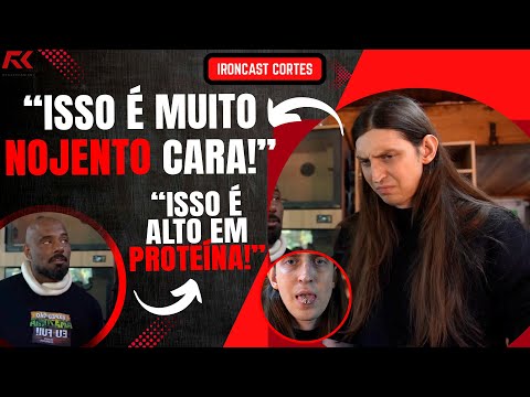 FELCA FOI DESAFIADO PARA COMER UMA LARVA NA CASA DO RICHARD RASMUSSEN - IRONCAST CORTES