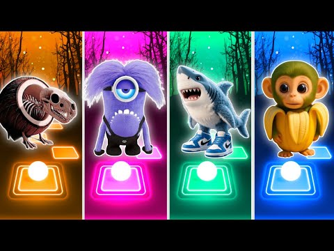 Brainrot Extinction 🆚 Minions Banana 🆚 Tralalero Tralala 🆚 Tralaleritos Tiles Hop
