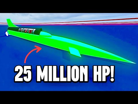25 Million HP SSC Bloodhound TOP SPEED TEST at Endless Floor