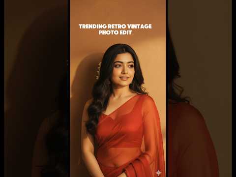 Instagram Trending Retro Image Tutorial | Trending Instagram Viral Photo Editing| Ai photo editing