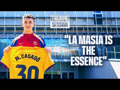 MARC CASADÓ CELEBRATES HIS LA LIGA DEBUT | FC Barcelona training 🔵🔴