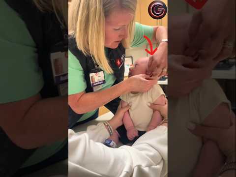 what is happening to this child's ear?