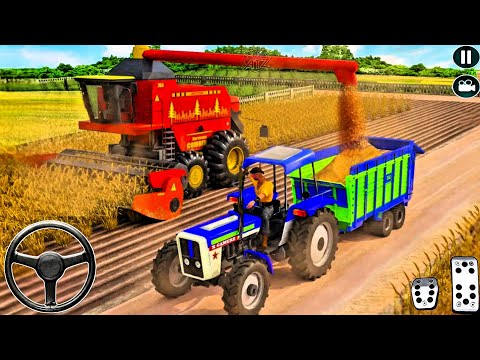 Real Tractor Farming Simulator 3D - Indian Tractor Trolley Driving 2025 - New Android Gameplay